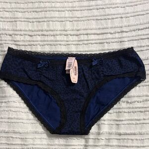 Blue Leopard Print Bottoms